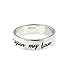 Algopix Similar Product 2 - Personalized Sterling Silver Band Ring