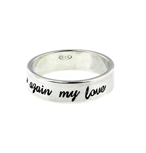 Algopix Similar Product 15 - Personalized Sterling Silver Band Ring