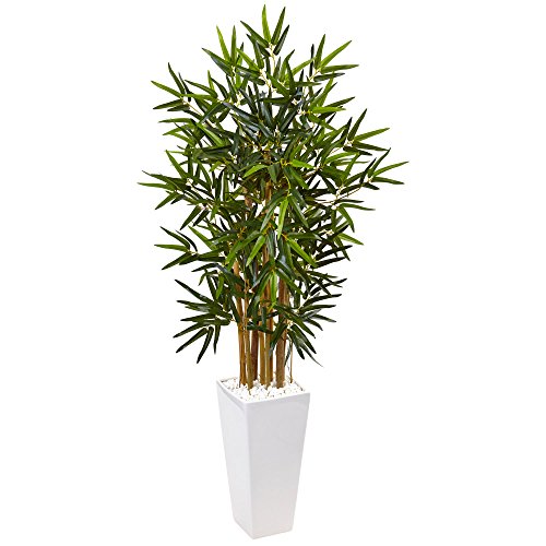 Algopix Similar Product 20 - Nearly Natural 4 Bamboo Tree in White
