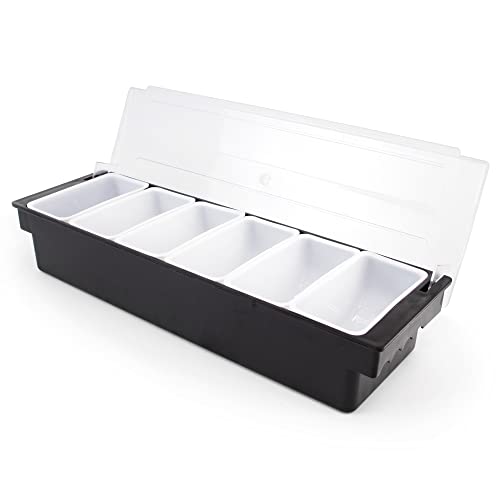 Algopix Similar Product 11 - Cocktailer Black 6 Tray Condiment