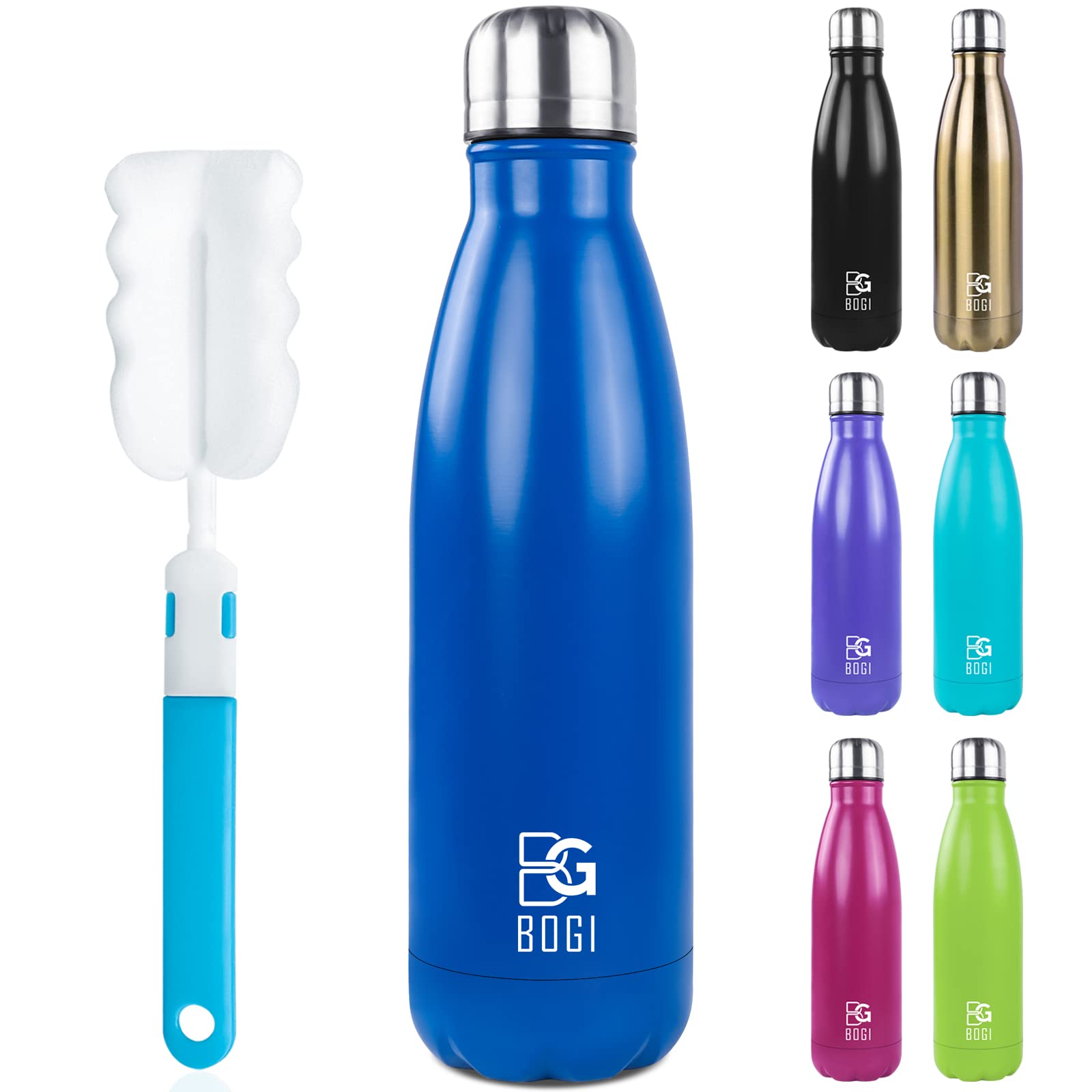 Algopix Similar Product 1 - BOGI 17oz Insulated Water Bottle Double