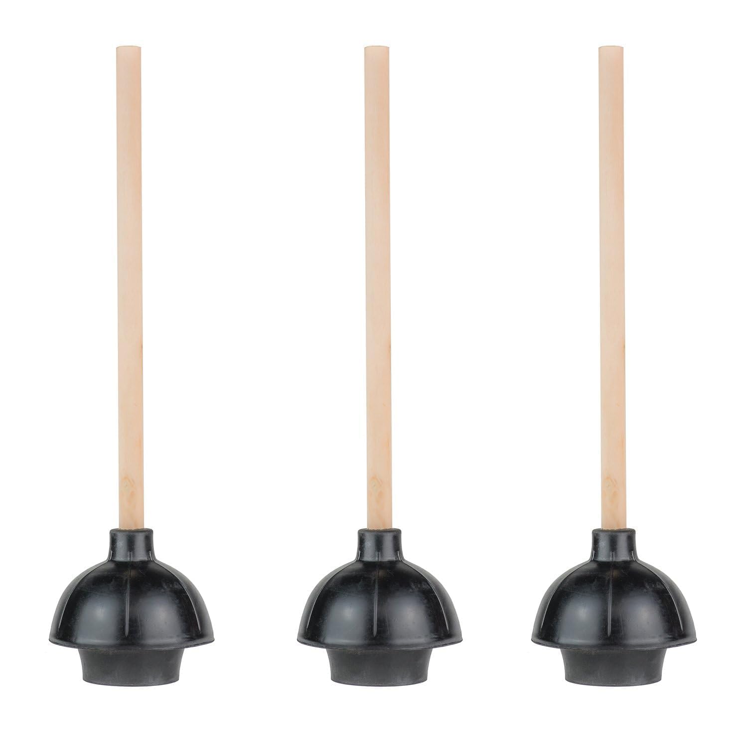 Algopix Similar Product 17 - SteadMax Rubber Toilet Plunger Double