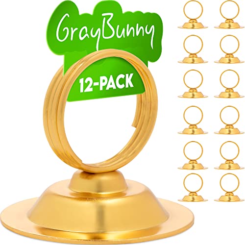 Algopix Similar Product 5 - Gray Bunny Place Card Holder 12 Pack