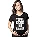 Algopix Similar Product 16 - Maternity Kicking Me Smalls Funny T