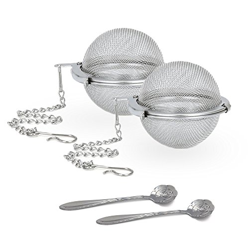 Algopix Similar Product 15 - Cloudyfocus Mesh Tea Ball Strainers 