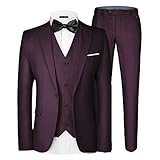 Algopix Similar Product 10 - MAGE MALE Mens 3 Pieces Suit Elegant