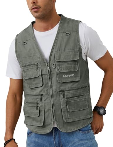 Algopix Similar Product 5 - Gihuo Mens Fishing Vest Casual Utility