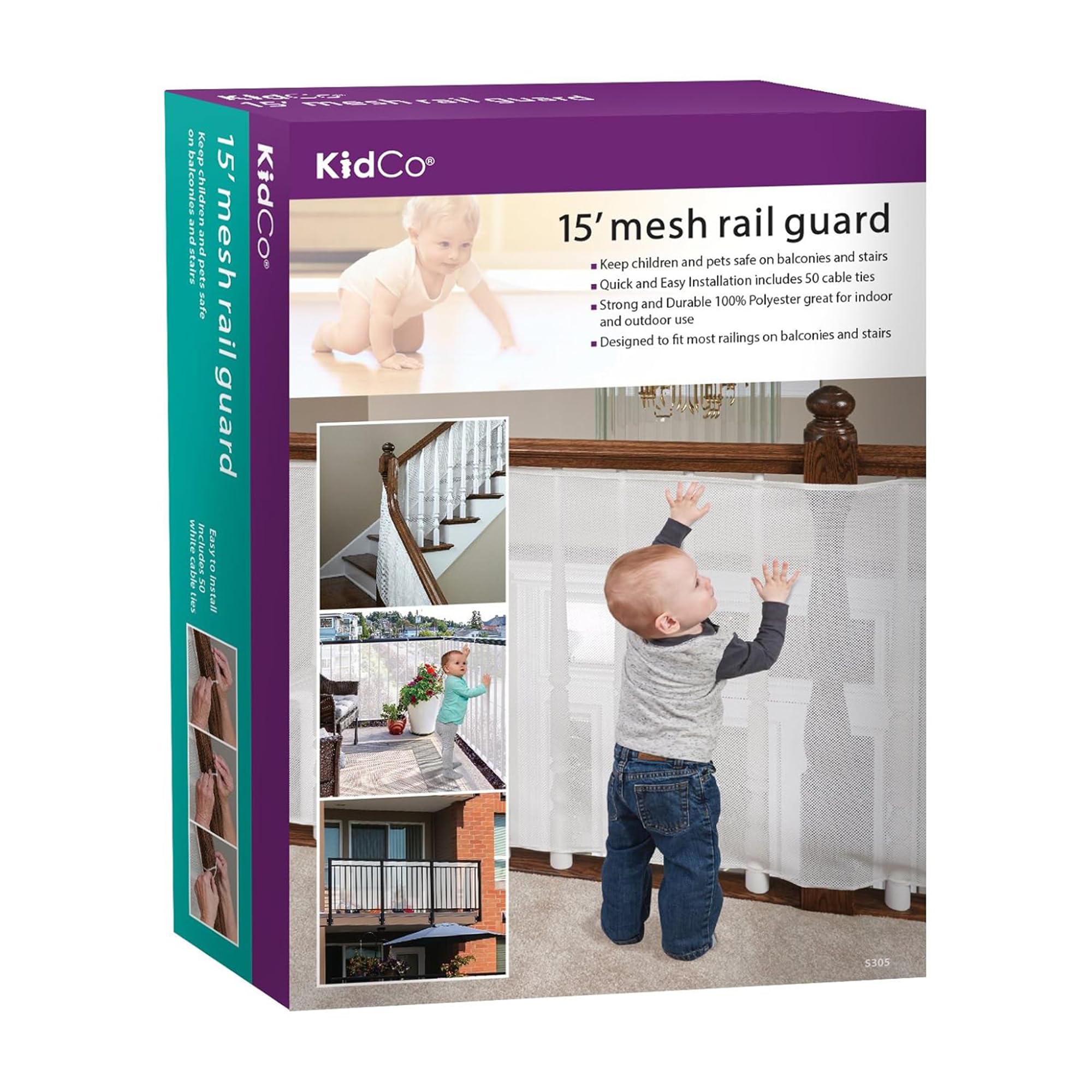 Algopix Similar Product 15 - KidCo S305 Mesh Rail Guard 15'