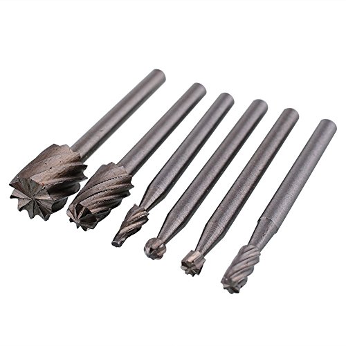 Algopix Similar Product 19 - Tiptiper 6pcs HSS rotary file Routing