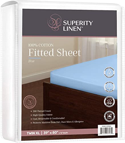Algopix Similar Product 16 - Superity Linen Twin Fitted Sheet Made