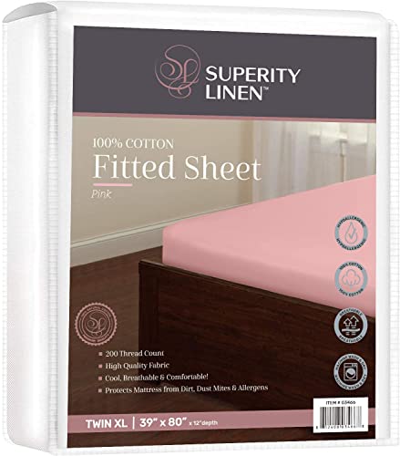 Algopix Similar Product 11 - Superity Linen Twin Fitted Sheet Made