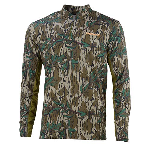 Algopix Similar Product 3 - Nomad Mens Cooling 14 Zip Top Mossy