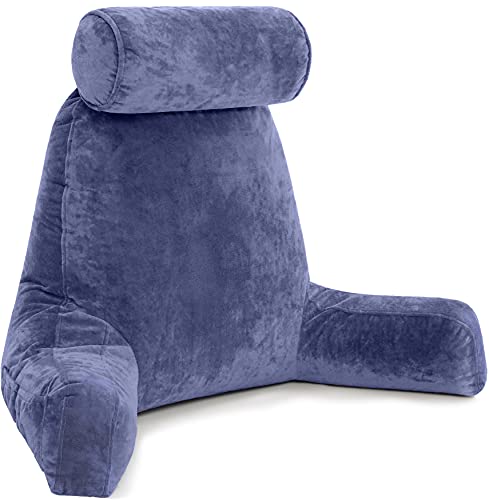Algopix Similar Product 8 - Husband Pillow XXL Dark Blue Backrest