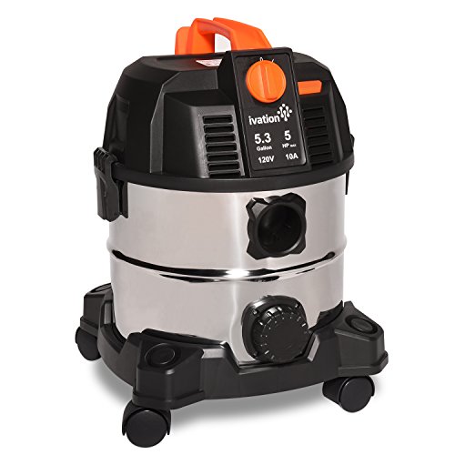 Algopix Similar Product 10 - Ivation Wet Dry Vac 53 Gallon 5 Peak