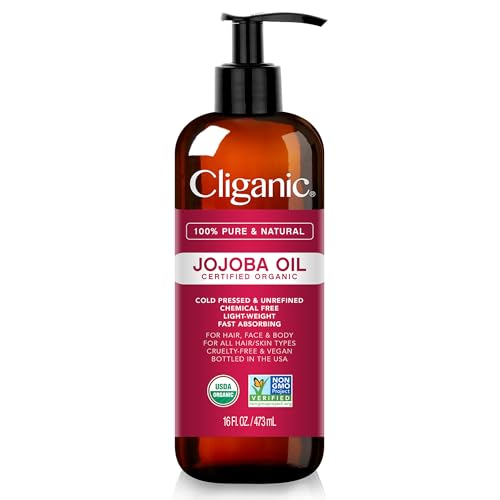 Algopix Similar Product 13 - Cliganic USDA Organic Jojoba Oil 16oz