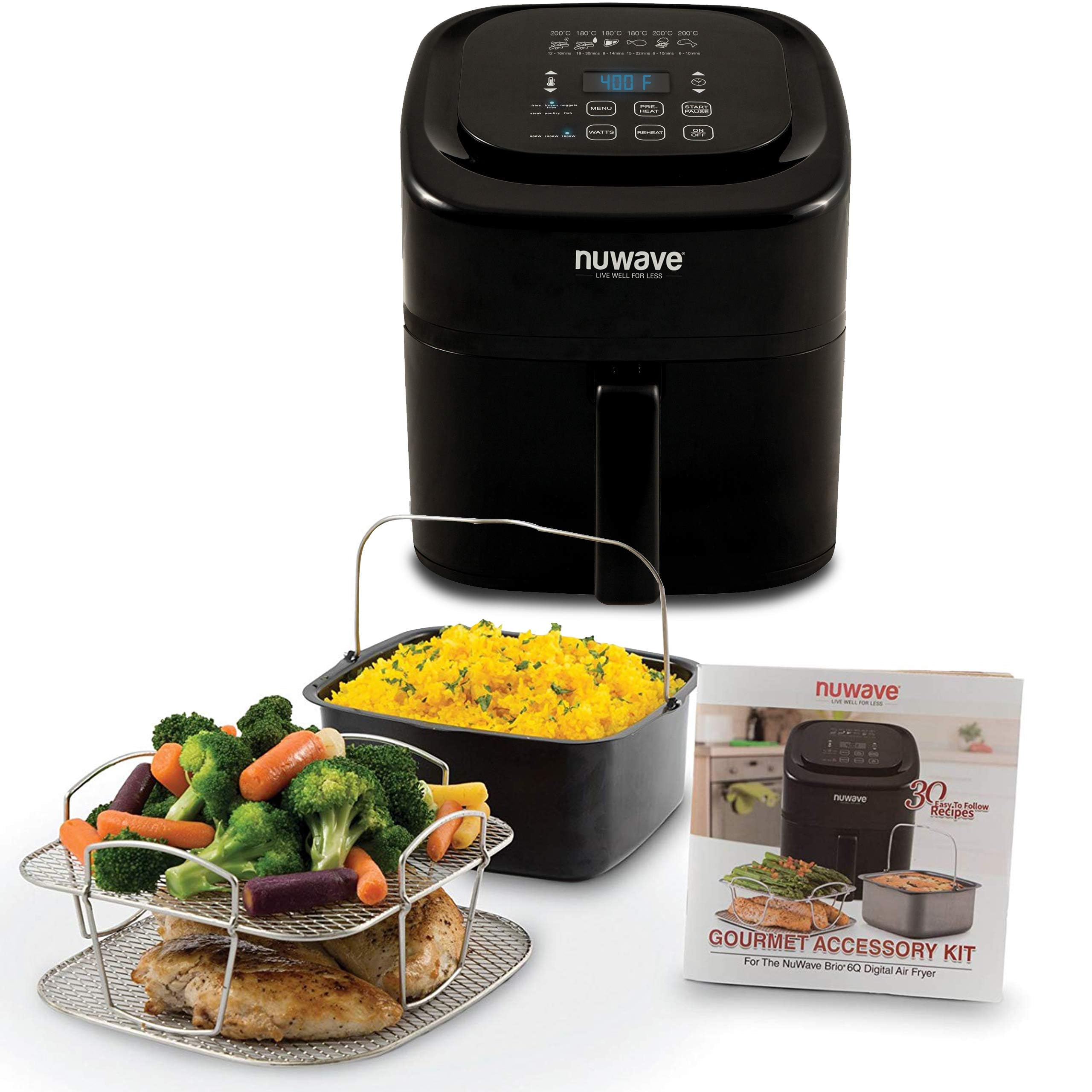 Algopix Similar Product 9 - Nuwave Brio 6Quart Digital Air Fryer