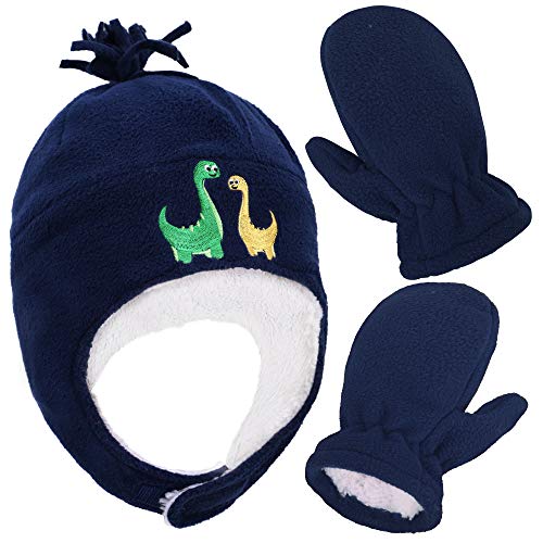Algopix Similar Product 6 - Boys Sherpa Lined Dino Embroidered
