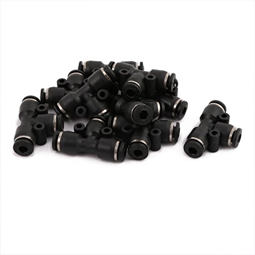 Algopix Similar Product 10 - uxcell 10Pcs T Type Pneumatic Air 3 Way