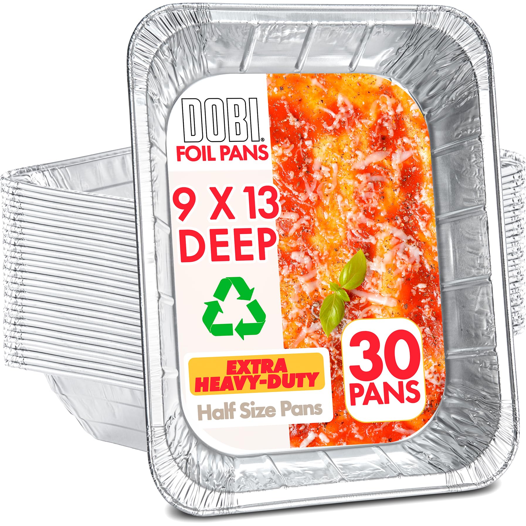 Algopix Similar Product 4 - 30 pack 9x13 Aluminum Pans Half Size