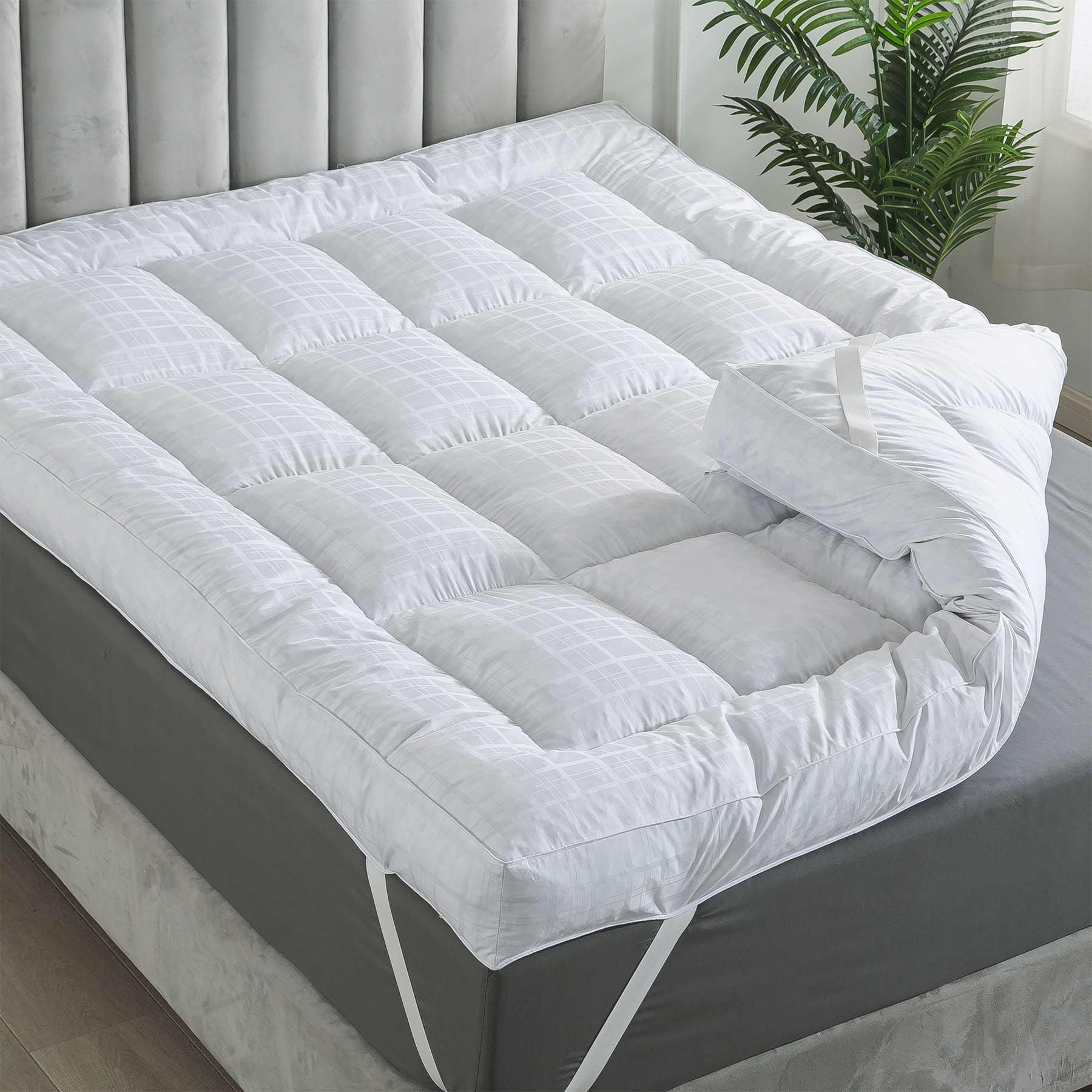 Algopix Similar Product 11 - WhatsBedding Duck Feather Bed 100