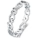 Algopix Similar Product 12 - BORUO 925 Sterling Silver Ring Celtic