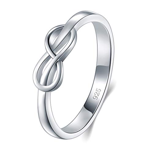 Algopix Similar Product 16 - BORUO 925 Sterling Silver Ring High
