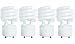 Algopix Similar Product 15 - KOR 4 Pack 13 Watt Mini Spiral  GU24