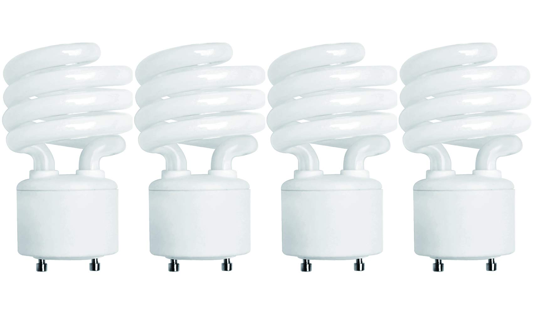 Algopix Similar Product 17 - KOR 4 Pack 13 Watt Mini Spiral  GU24