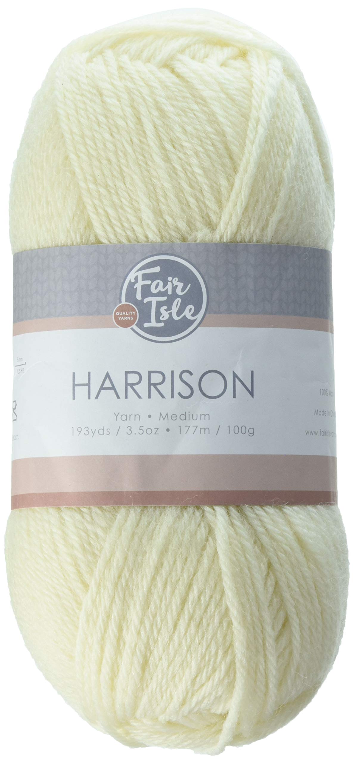 Algopix Similar Product 14 - Fair Isle Harrison Yarn-Vanilla Bean