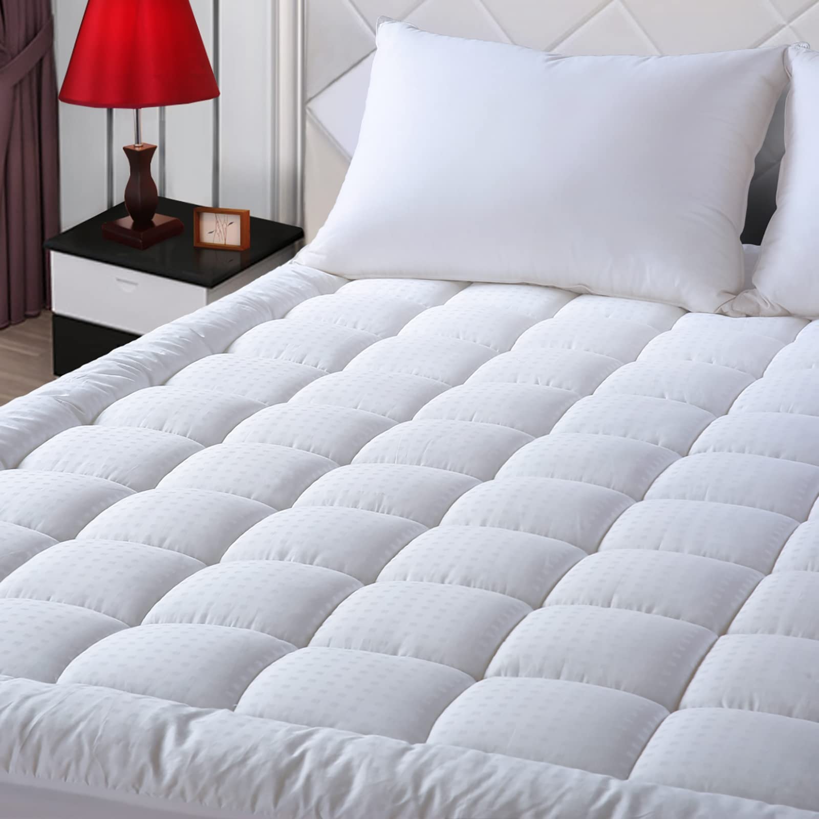 Algopix Similar Product 17 - EASELAND Queen Size Mattress Pad Pillow