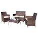Algopix Similar Product 10 - Homall 4 Pieces Outdoor Patio Furniture