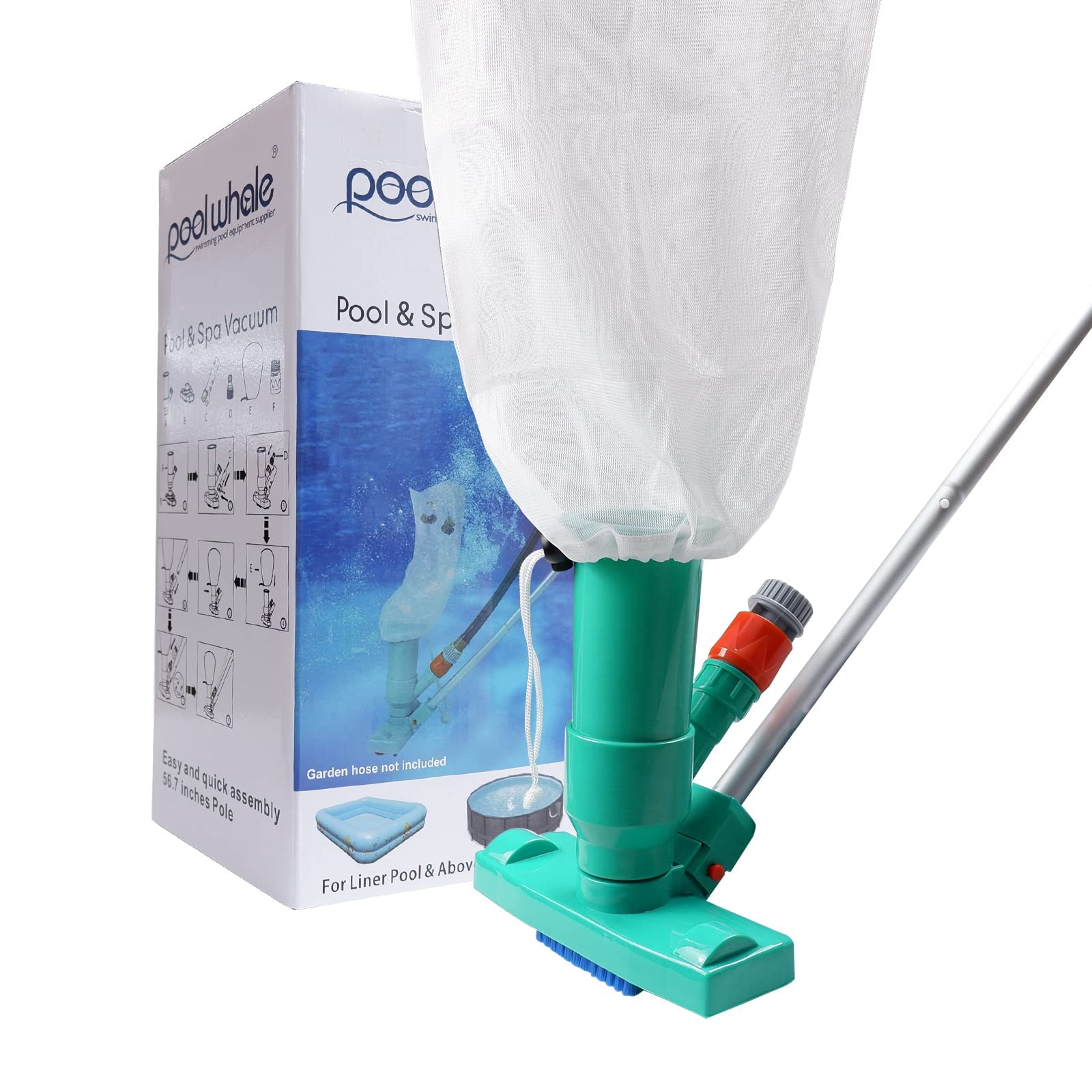 Algopix Similar Product 4 - POOLWHALE Portable Pool Vacuum Jet