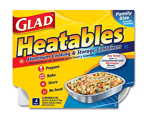 Algopix Similar Product 7 - Glad Heatables with Lids Reusable