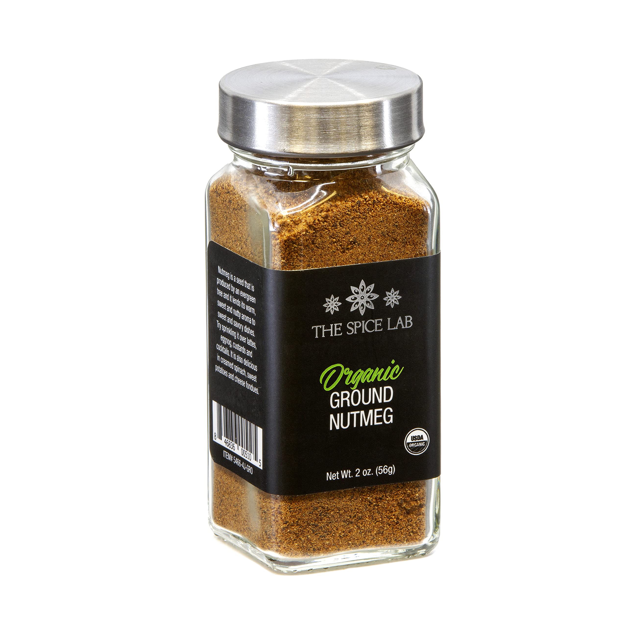 Algopix Similar Product 17 - The Spice Lab Organic Ground Nutmeg 