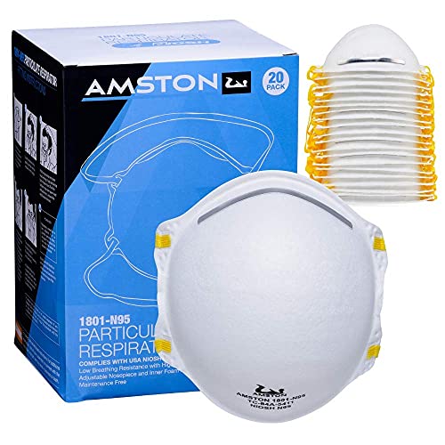 Algopix Similar Product 13 - Amston N95 Disposable Dust Masks 20
