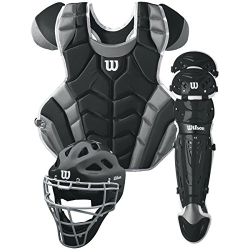 Algopix Similar Product 15 - Wilson C1K Catcher's Gear Kit, Black