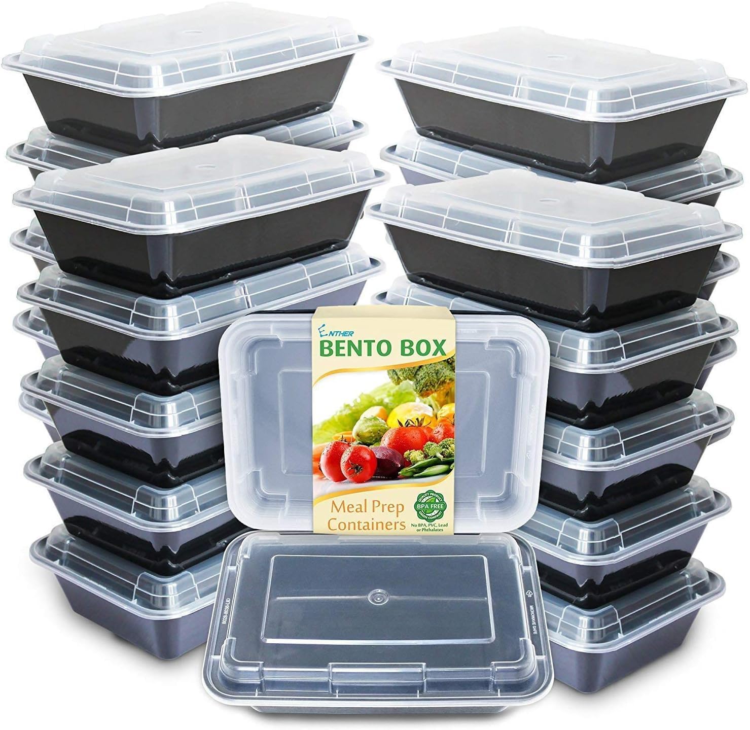 Algopix Similar Product 6 - Enther Meal Prep Containers Single