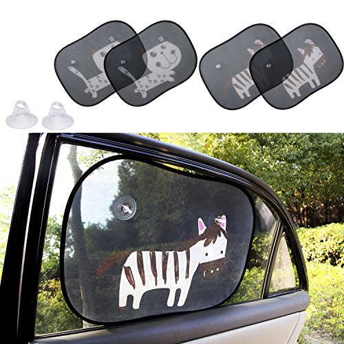 Algopix Similar Product 5 - Biubee 4 Packs Car Window Sun Shade for