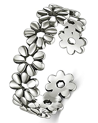 Algopix Similar Product 11 - BORUO 925 Sterling Silver Toe Ring