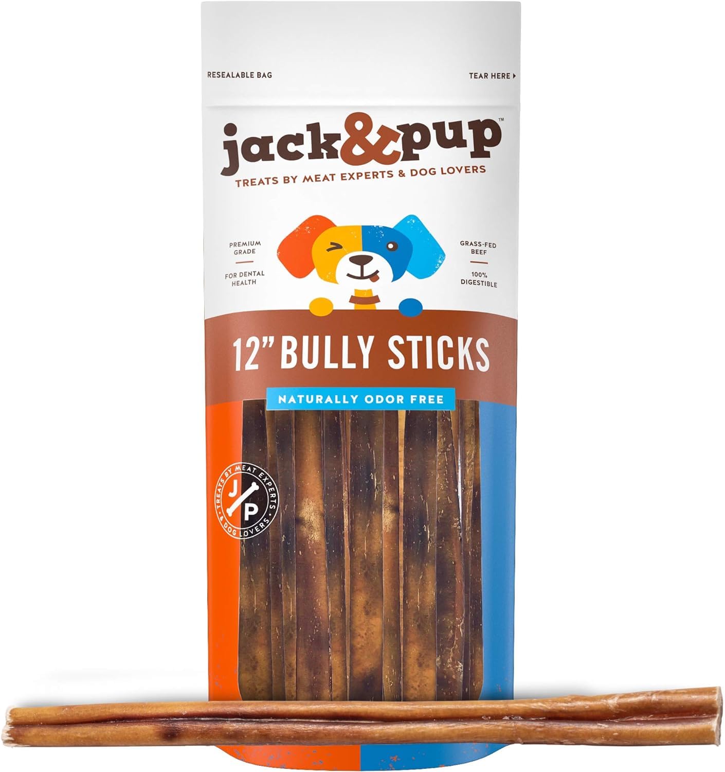Algopix Similar Product 19 - JackPup Thick Bully Sticks  12 Inch