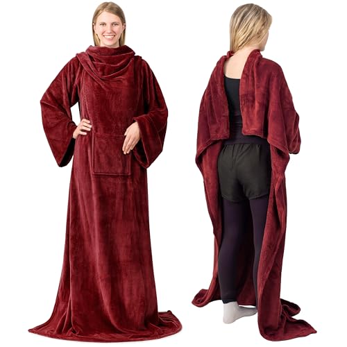 Algopix Similar Product 5 - PAVILIA Wearable Blanket with Sleeves