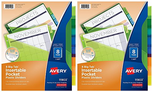 Algopix Similar Product 1 - Avery Big Tab Insertable Plastic