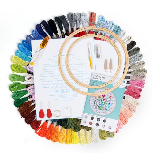 Algopix Similar Product 17 - Caydo Embroidery Kit with Water Soluble