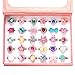 Algopix Similar Product 16 - PinkSheep Little Girl Jewel Rings in