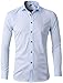 Algopix Similar Product 11 - Mens Bamboo Fiber Dress Shirts Slim