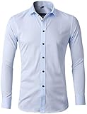 Algopix Similar Product 20 - Mens Bamboo Fiber Dress Shirts Slim