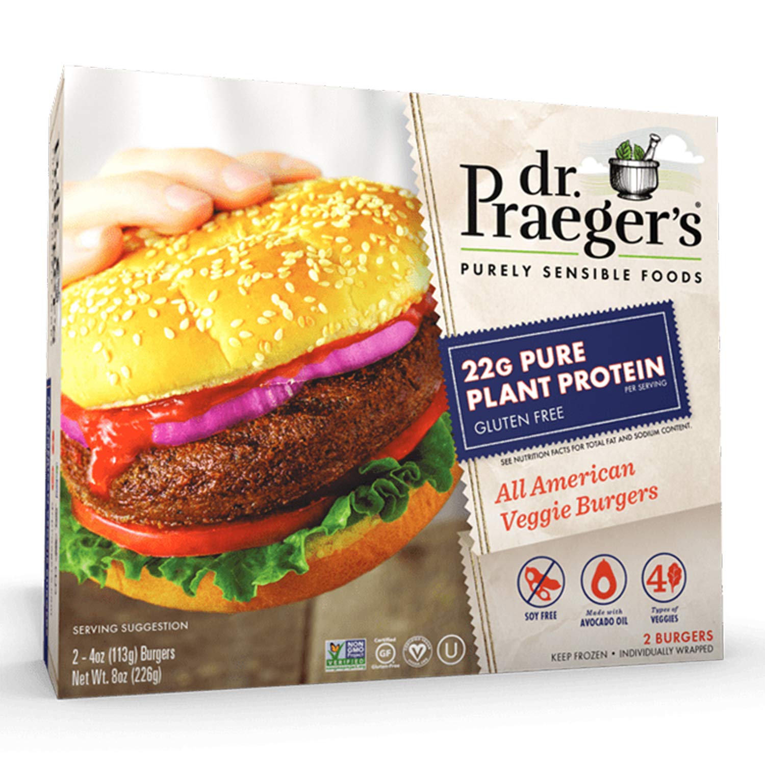 Algopix Similar Product 15 - Dr Praegers All American Veggie