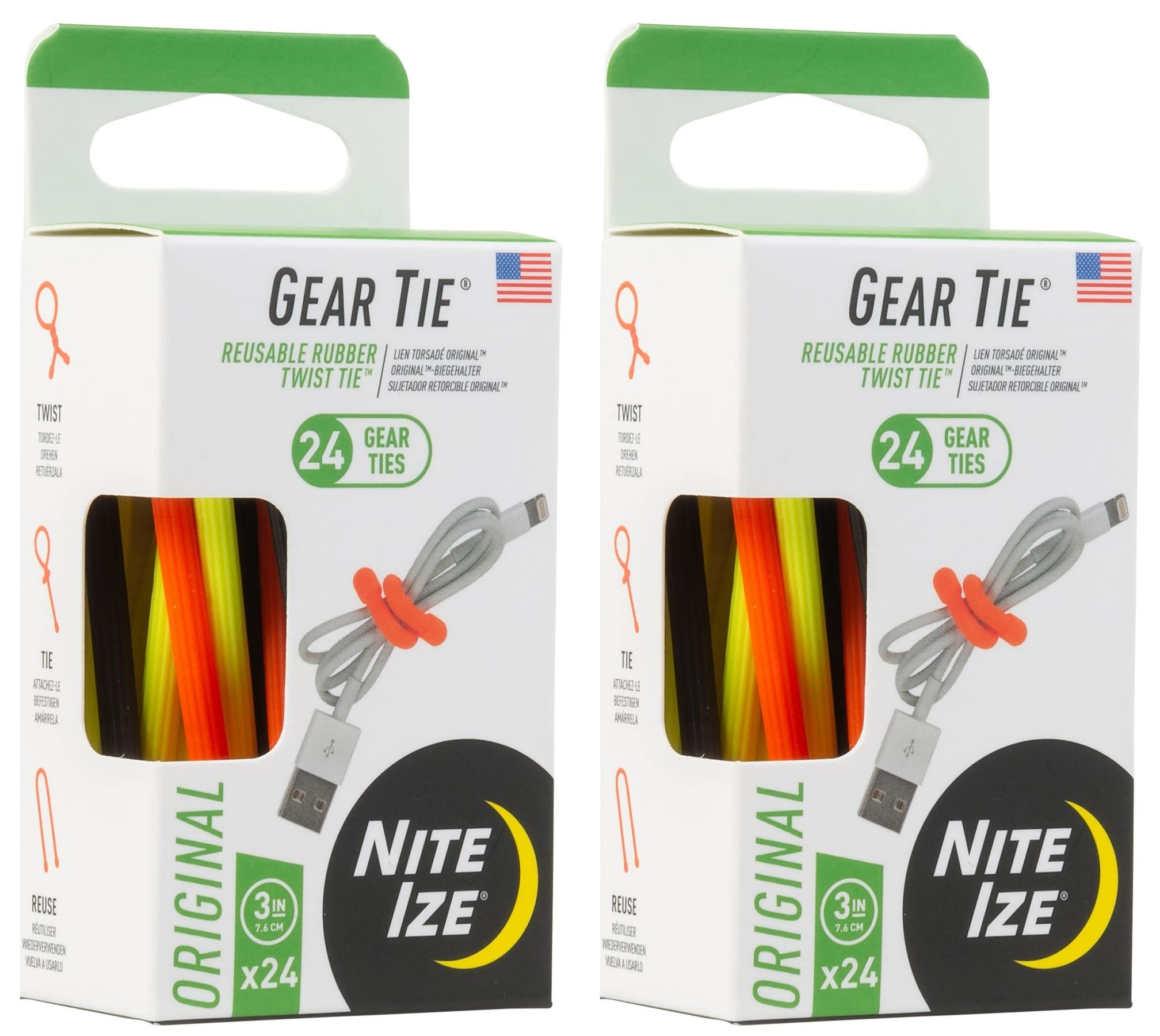 Algopix Similar Product 7 - Nite Ize Gear Tie ProPack 3