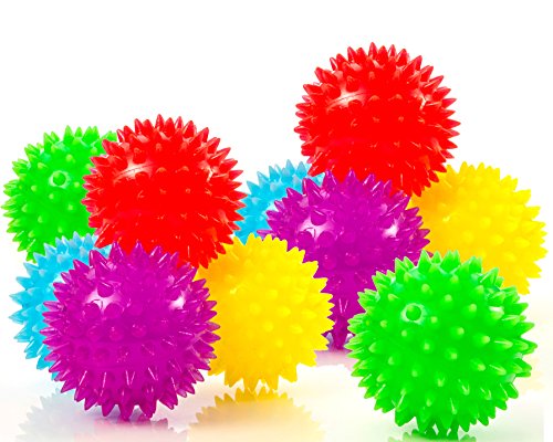 Algopix Similar Product 1 - IMPRESA 10Pack of Spiky Sensory Balls