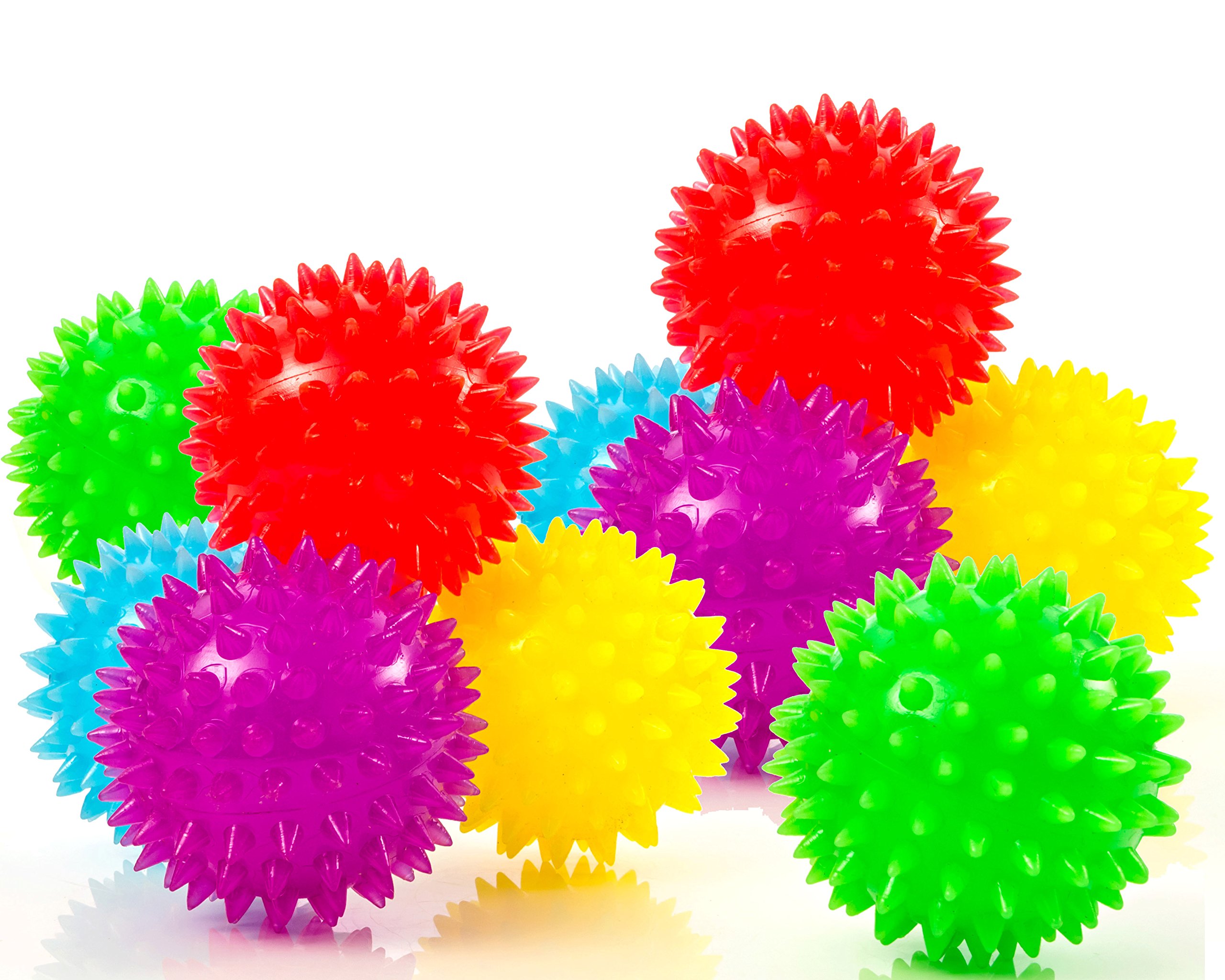 Algopix Similar Product 12 - IMPRESA 10Pack of Spiky Sensory Balls